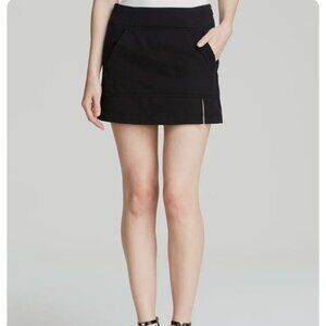 Marc by Marc Jacobs Classic Mini Denim Skirt Kangaroo Pocket Black 0